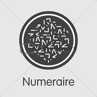 Numeraire - Cryptographic Currency Pictogram.