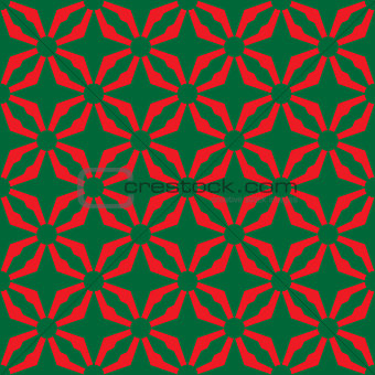 Seamless abstract red green pattern