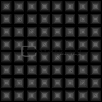 Squares floor seamless pattern black colors