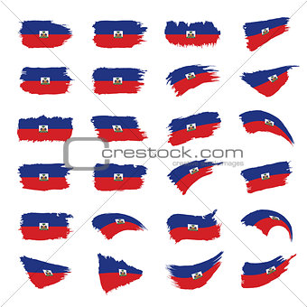 Haiti flag, vector illustration