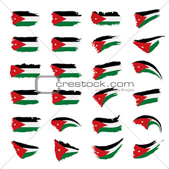 Jordan flag, vector illustration