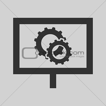 Monitor with gears