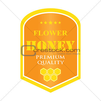 set of logos for honey products