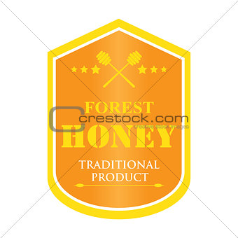set of logos for honey products