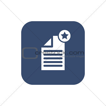 -Create document- icon. Flat design