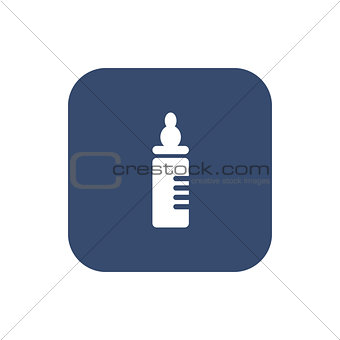 Baby milk bottle icon - Vector