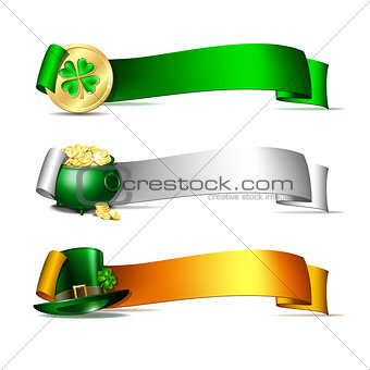 Patricks Day banners.