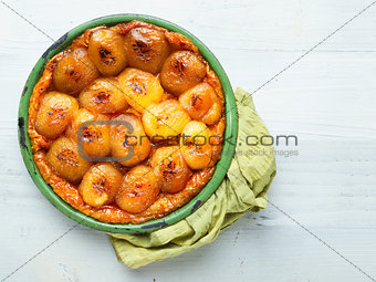 rustic golden french apple tarte tatin