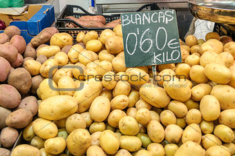 Potatoes in the market