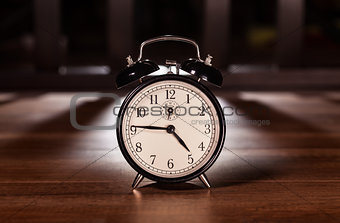 Early morning clock with artificial back light