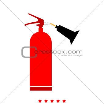 Fire extinguisher it is icon .