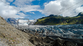 Svinafelljokull glacier , Skaftafell national park