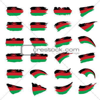 Malawi flag, vector illustration