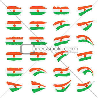 Niger flag, vector illustration