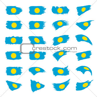 Palau flag, vector illustration