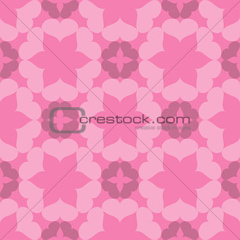 Seamless abstract art pink pattern