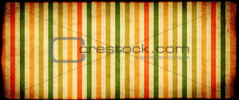 Banner with striped pattern and grunge paper texture