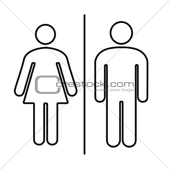 men and women toilet