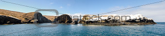Santa Cruz Island, California panorama