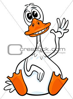 duck animal character cartoon illustration