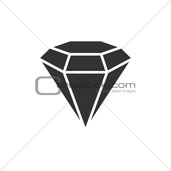Diamond black icon