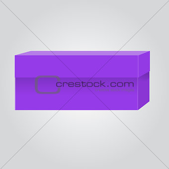 Empty box for your branding design and logo. Easy to change colors. Trendy Violet or purple color.