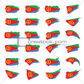 Eritrea flag, vector illustration