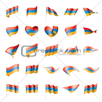 Armenia flag, vector illustration