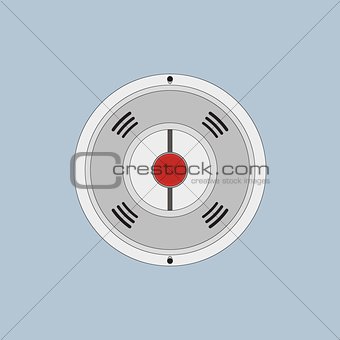 Illustration Of Fire Alarm In Flat Style
