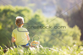 kid at easter