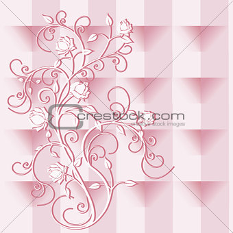 background flourishes and roses version 1