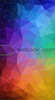 Vertical triangle rainbow color Background.