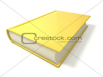 Yellow book. 3D