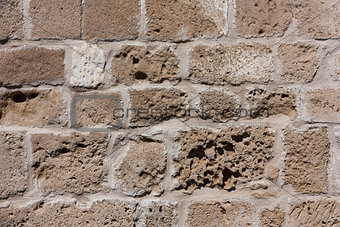 Old and large stone blocks wall texture