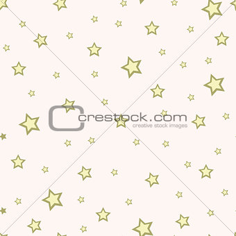 Abstract white modern seamless pattern with stars. Vector illustration. Shiny background.