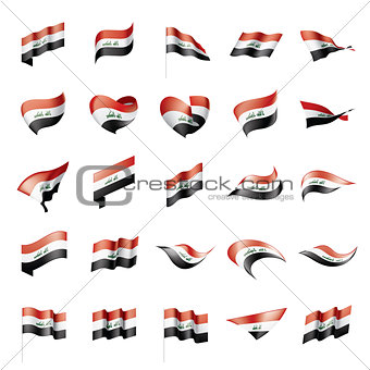 Iraqi flag, vector illustration