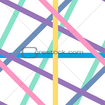 tangled straight lines vector seamless pattern
