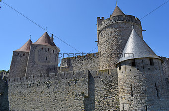 carcassone, temples, cathedral, architecture, cultural interest, medieval, medieval city, walls, antiquity, tourism, cultural interest city, walled city Carcassone walled city in France