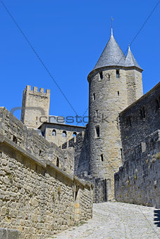 carcassone, temples, cathedral, architecture, cultural interest, medieval, medieval city, walls, antiquity, tourism, cultural interest city, walled city Carcassone walled city in France