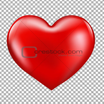 Red Heart Isolated
