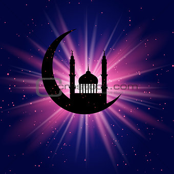 Ramadan starburst background 