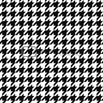 Seamless textile geometric pattern - black and white design. Vector background