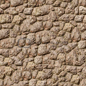 Rock Stone Wall. Seamless Tileable Texture.