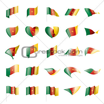 Cameroon flag, vector illustration