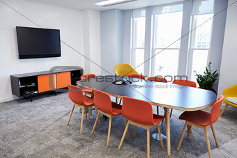 Empty boardroom at a modern business premises