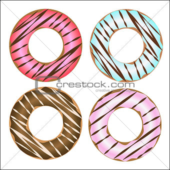 Delicious yummy donuts 