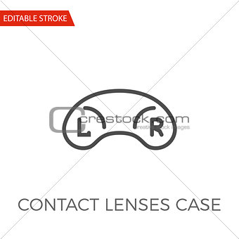 Contact Lenses Case Vector Icon