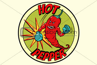 emblem strong red pepper, spicy taste
