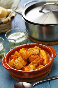 marmitako, basque tuna and potatoes stew