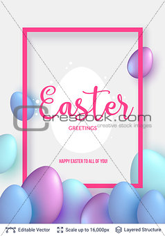 Easter background template.